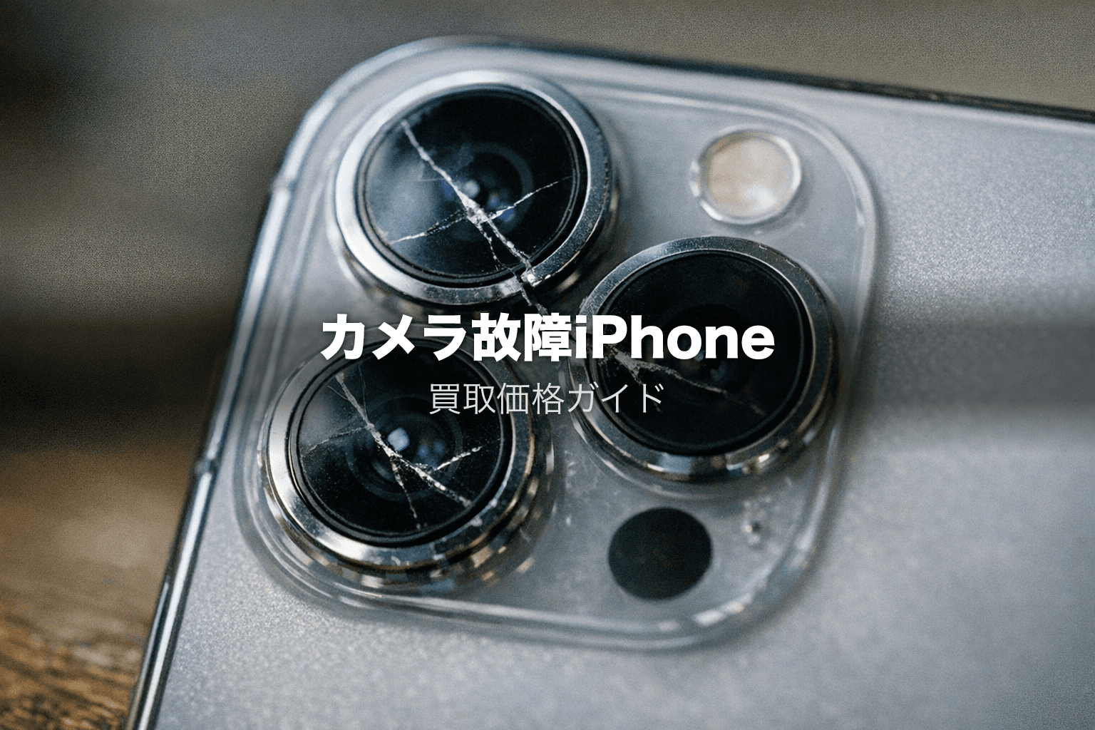 カメラ故障iPhoneの買取価格｜修理vs売却を実績データで徹底比較【2026年3月更新】