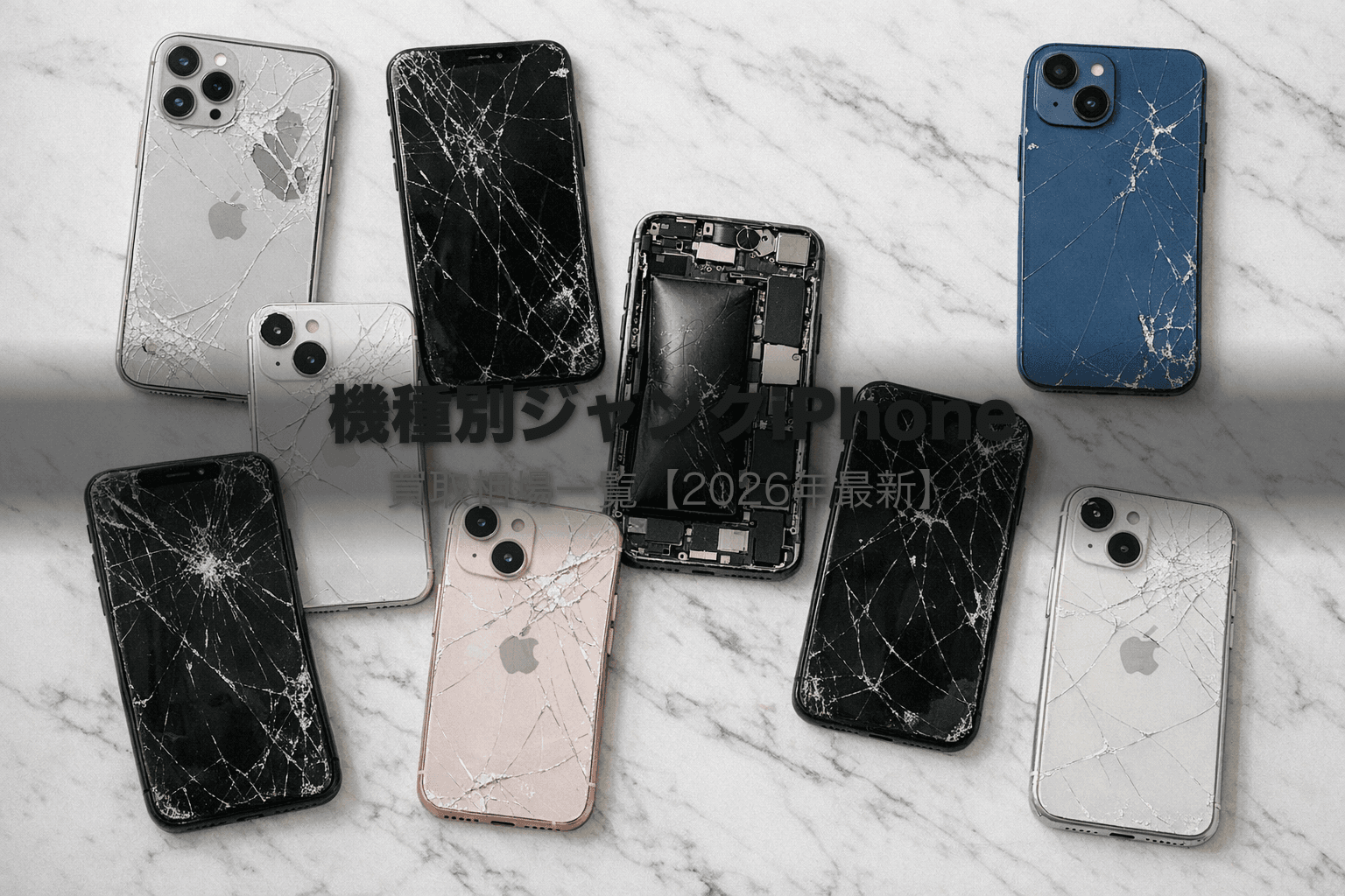 壊れたiPhoneの買取相場一覧｜画面割れでも最大5万円で売れる【2026年3月更新】