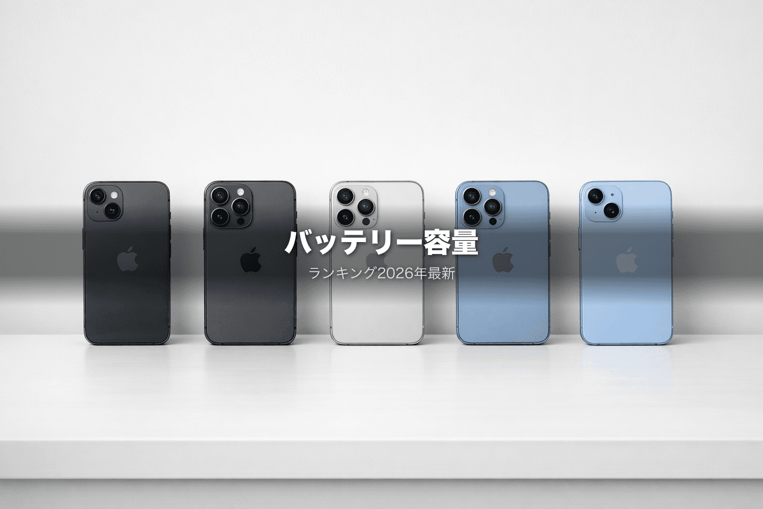 iPhoneバッテリー容量ランキング|Proより通常モデルが大きい理由【2026年3月更新】