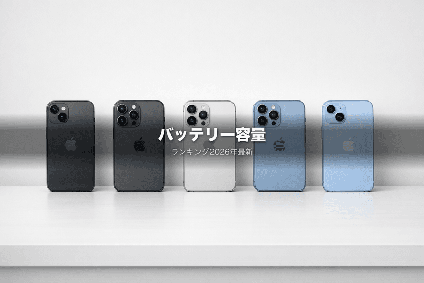 iPhoneバッテリー容量ランキング|Proより通常モデルが大きい理由【2026年3月更新】