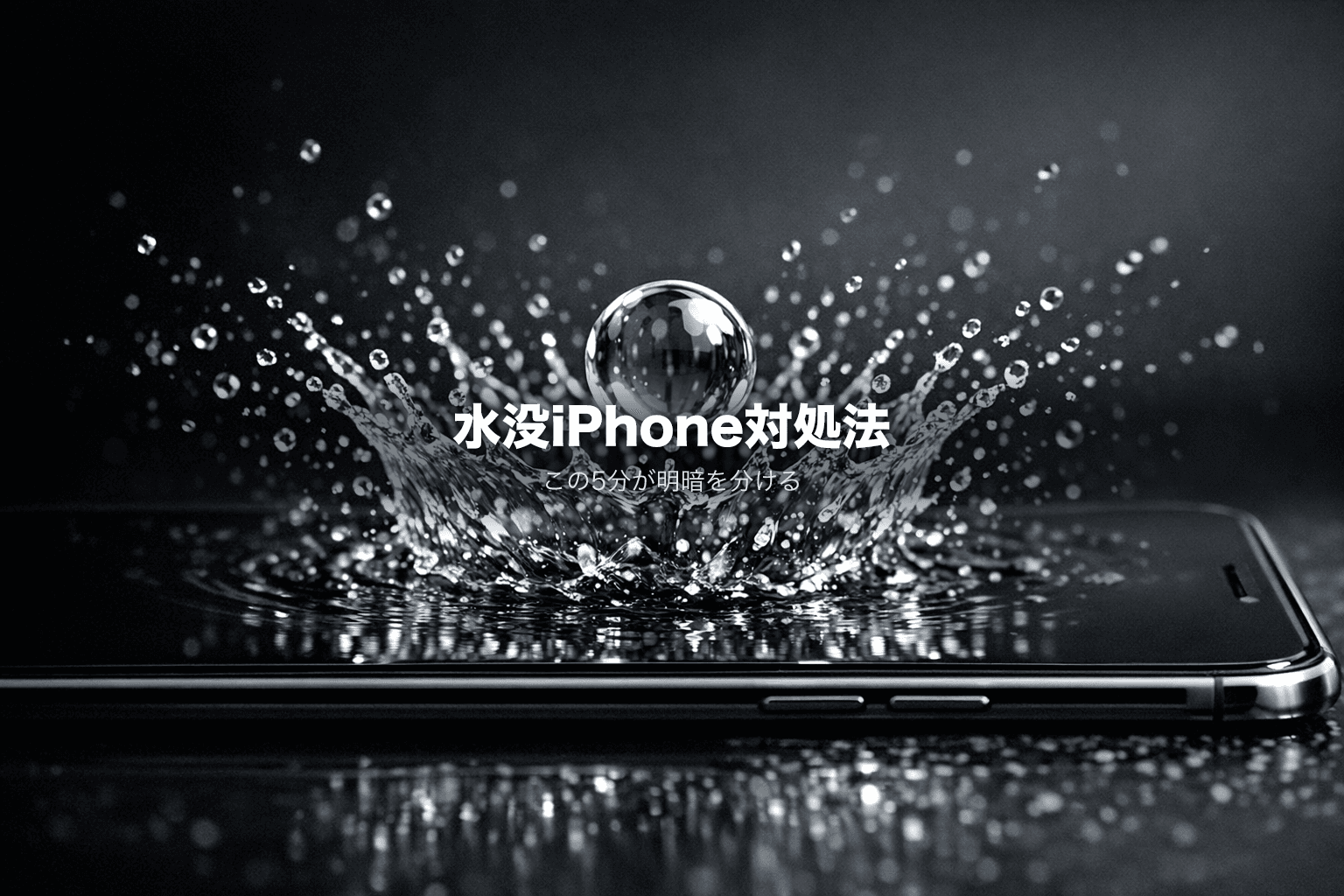 iPhone水没したらすぐやること|復旧手順と買取で売れる条件【2026年3月更新】